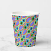 Colorful Abstract Seamless Hand Drawn Pattern Pappbecher (Vorderseite)