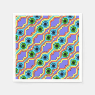 Colorful Abstract Seamless Hand Drawn Pattern Serviette