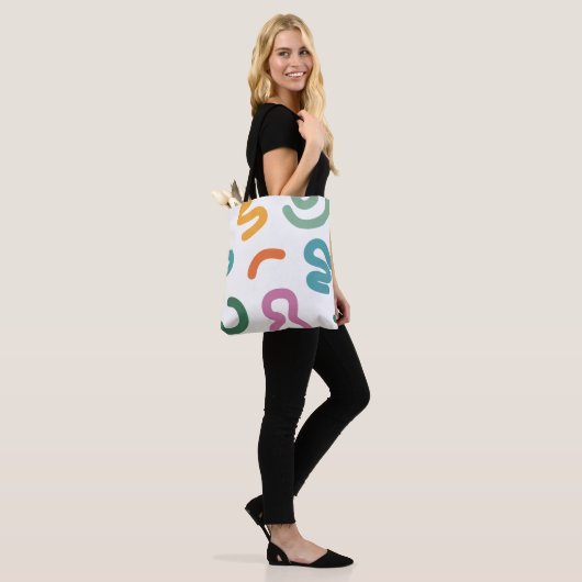 Colorful Abstract Shapes Pattern Tasche (Am Model)