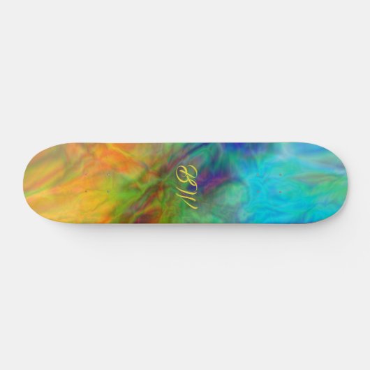 Colorful Abstract Skateboard (Horizontal)