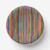 Colorful abstract stripes design pappteller (Vorderseite)