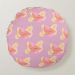 Colorful Abstract Throw Pillow Rundes Kissen<br><div class="desc">This colorful abstract throw pillow adds a bold and artistic touch to modern home décor. Featuring a vibrant abstract design and a soft, comfortable feel, it works beautifully as a decorative accent on sofas, couches, or beds. The contemporary abstract style brings energy and personality to living rooms and cozy spaces,...</div>