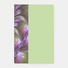 Colorful Abstract Violet Purple Khaki Fractal Art Post-it Klebezettel