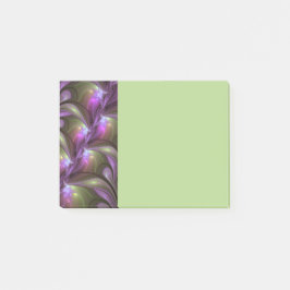 Colorful Abstract Violet Purple Khaki Fractal Art Post-it Klebezettel