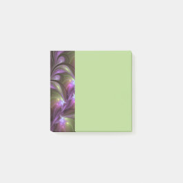 Colorful Abstract Violet Purple Khaki Fractal Art Post-it Klebezettel