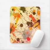 Colorful Abstract Watercolor Splatter Mousepad (Mit Mouse)
