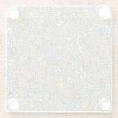 Colorful Abstract Wildflower Garden Glasuntersetzer (Rückseite)