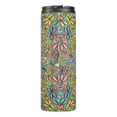 Colorful Abstract Wildflower Garden Thermosbecher (Rückseite)