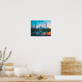 Colorful Abu Dhabi UAE Oil Paint Poster (Küche)