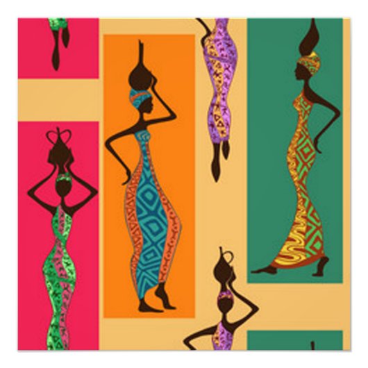 Colorful African Fotodruck (Vorne)