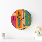 Colorful African Große Wanduhr (Zuhause)