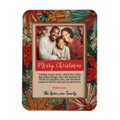 Colorful Afro-Boho Merry Christmas Magnet (Vertikal)