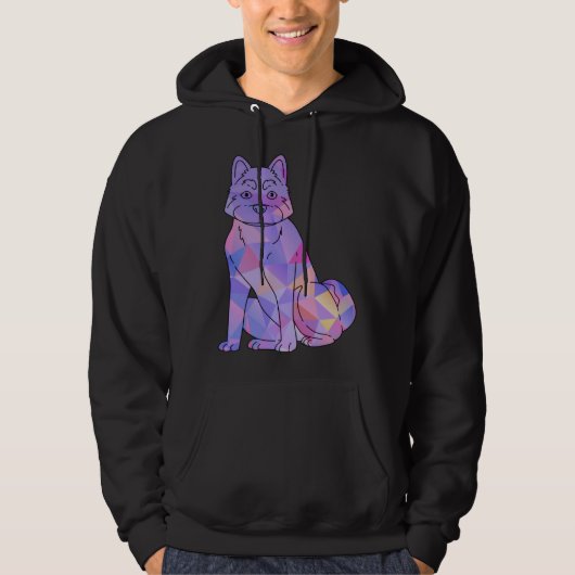 Colorful Akita Hoodie (Vorderseite)