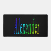 Colorful Alexander Name, Schreibtischmatte (Vorderseite)