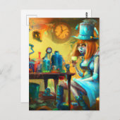 Colorful Alice in der Apotheke Postkarte (Vorne/Hinten)