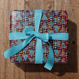 Colorful All Occasion Triangle Pattern  Geschenkpapier