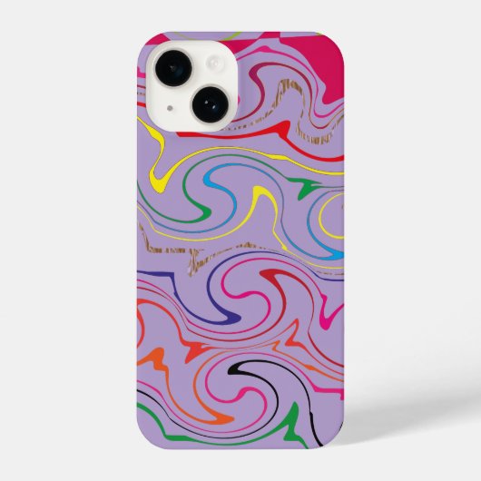 Colorful Alphabet “M” Phone Case – Cute Personaliz iPhone Hülle (Rückseite)