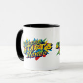 "Colorful Ambition Artwork" Tasse (Vorderseite Links)