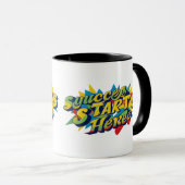 "Colorful Ambition Artwork" Tasse (VorderseiteRechts)