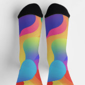 Colorful Amorphous Shapes Socken (Oben)
