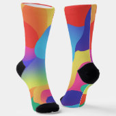 Colorful Amorphous Shapes Socken (Gewinkelt)