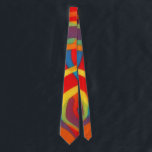 Colorful and Bright Abstract Art Tie Krawatte<br><div class="desc">This fun tie has my original graphic artwork - featuring my digital abstract painting and in an illustrated artsy style. The main color tones are red, blue, yellow and other bright hues. This tie is printed on front and back for a cohesive appearance. It would make a great gift for...</div>