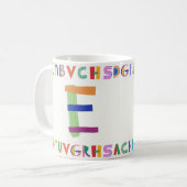 Colorful and Playful Alphabet Design Kaffeetasse (Vorderseite Links)