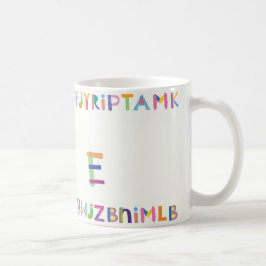 Colorful and Playful Alphabet Design Kaffeetasse