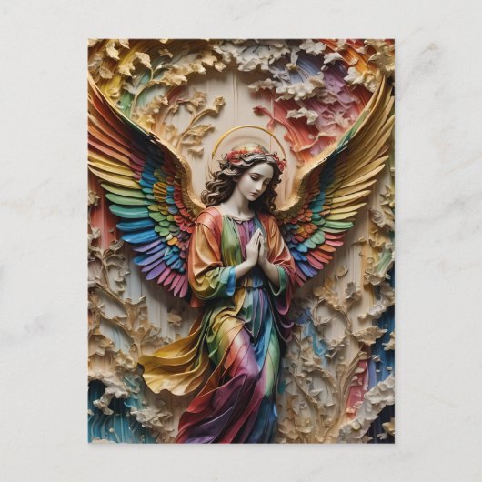 Colorful Angel Postkarte (Vorderseite)