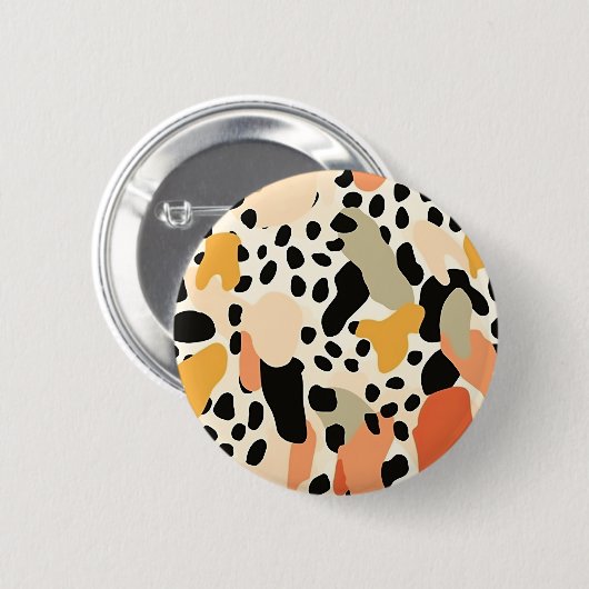 Colorful Animal Print 05 Button (Vorne & Hinten)