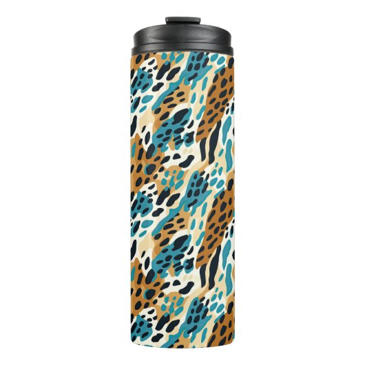 Colorful Animal Print 09 Thermosbecher (Vorderseite)