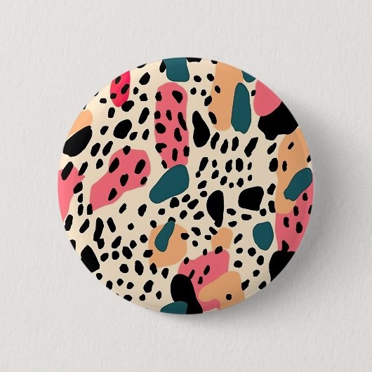 Colorful Animal Print 10 Button (Vorderseite)