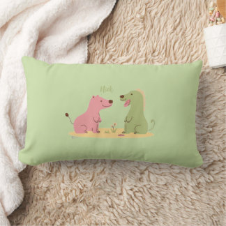 Colorful Animal Print Throw Pillow Lendenkissen