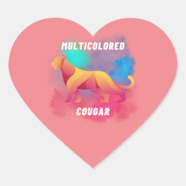 colorful animals Camiseta Herz-Aufkleber