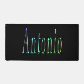 Colorful Antonio Name, Schreibtischmatte (Vorderseite)