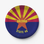 Colorful Arizona Flag State 48 Pappteller (Vorderseite)