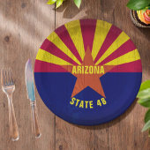 Colorful Arizona Flag State 48 Pappteller