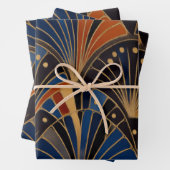 Colorful Art Deco Geschenkpapier Set (Beispiel)