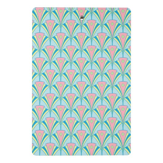 Colorful Art Deco Mini Klemmbrett (Rückseite)