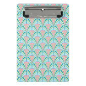 Colorful Art Deco Mini Klemmbrett (Vorderseite)