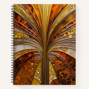 Colorful Art Deco Spiro Notebook Notizblock
