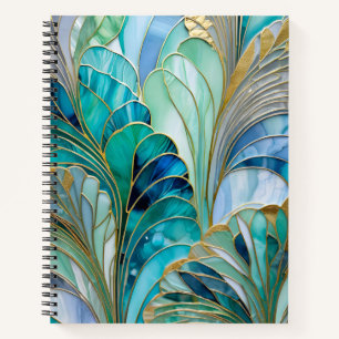 Colorful Art Deco Spiro Notebook Notizblock