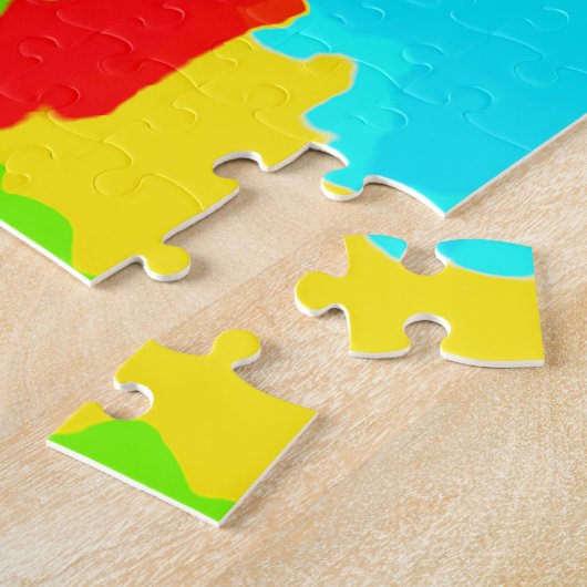 Colorful Art Multicolor Abstract Puzzle (Seite)