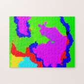 Colorful Art Multicolor Abstract Puzzle (Horizontal)