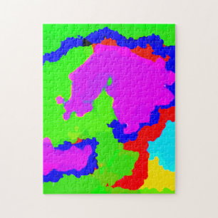 Colorful Art Multicolor Abstract Puzzle