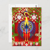 Colorful Art Nouveau Crane Postkarte (Vorne/Hinten)