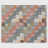 Colorful Art Nouveau Pattern Geschenkpapier (Flach)