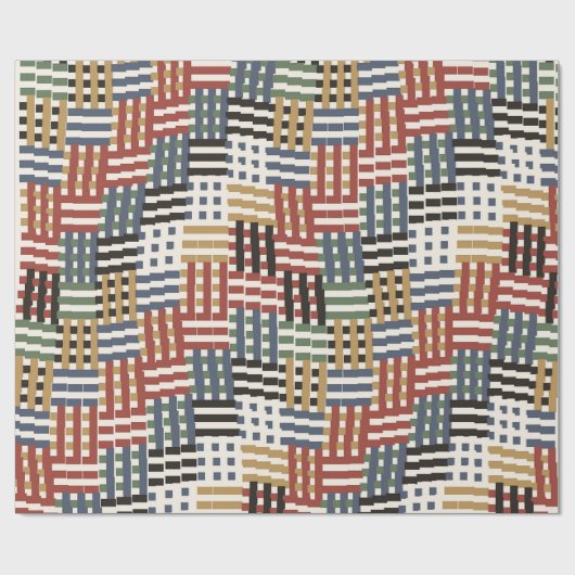 Colorful Art Nouveau Pattern  Geschenkpapier (Flach)