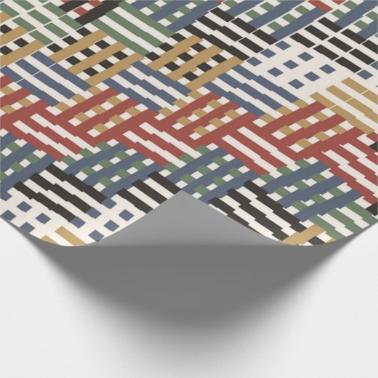 Colorful Art Nouveau Pattern Geschenkpapier (Ecke)