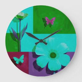 Colorful Art Round Wall Art Große Wanduhr